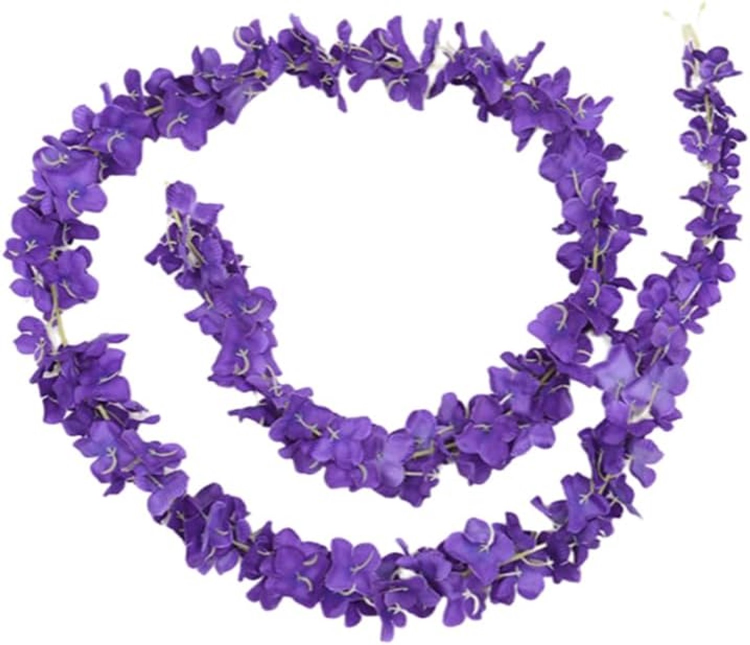 Wijnstokken Kunsthortensia Bloemen String Opknoping Planten Wijnstok Rotan Kamer Bruiloft Tuin Thuis Kerstfeest, Donkerpaars