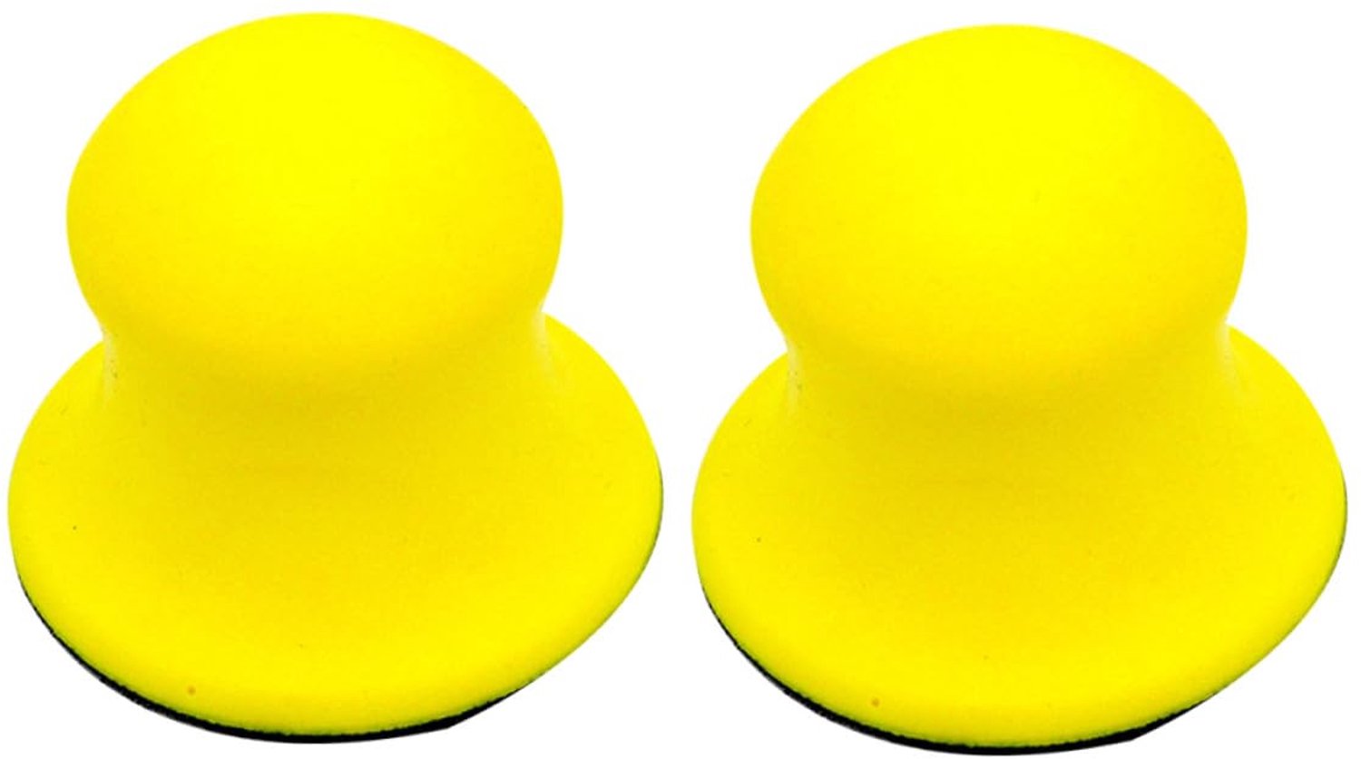 Holibanna 2 Stuks Polijstpad Handschuurblok Met Ruggrit Houtbewerking Slijpen Schuurpads Polijsten Pu Schuurschijf Geel