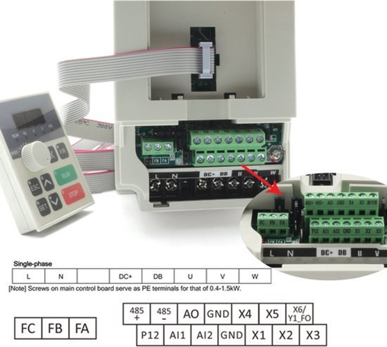 Freesmachine Met VFD - 1500 W Vermogen - ER16 Spantang - Luchtgekoeld - CNC Router Spilmotor