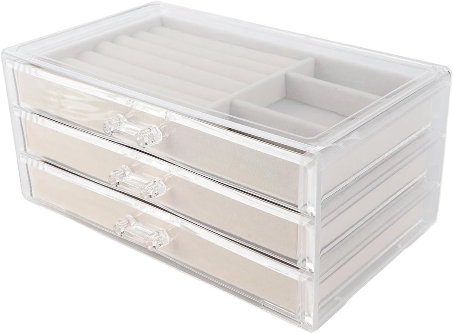 Chrees Sieraden-organizer van acryl met scheidingswanden