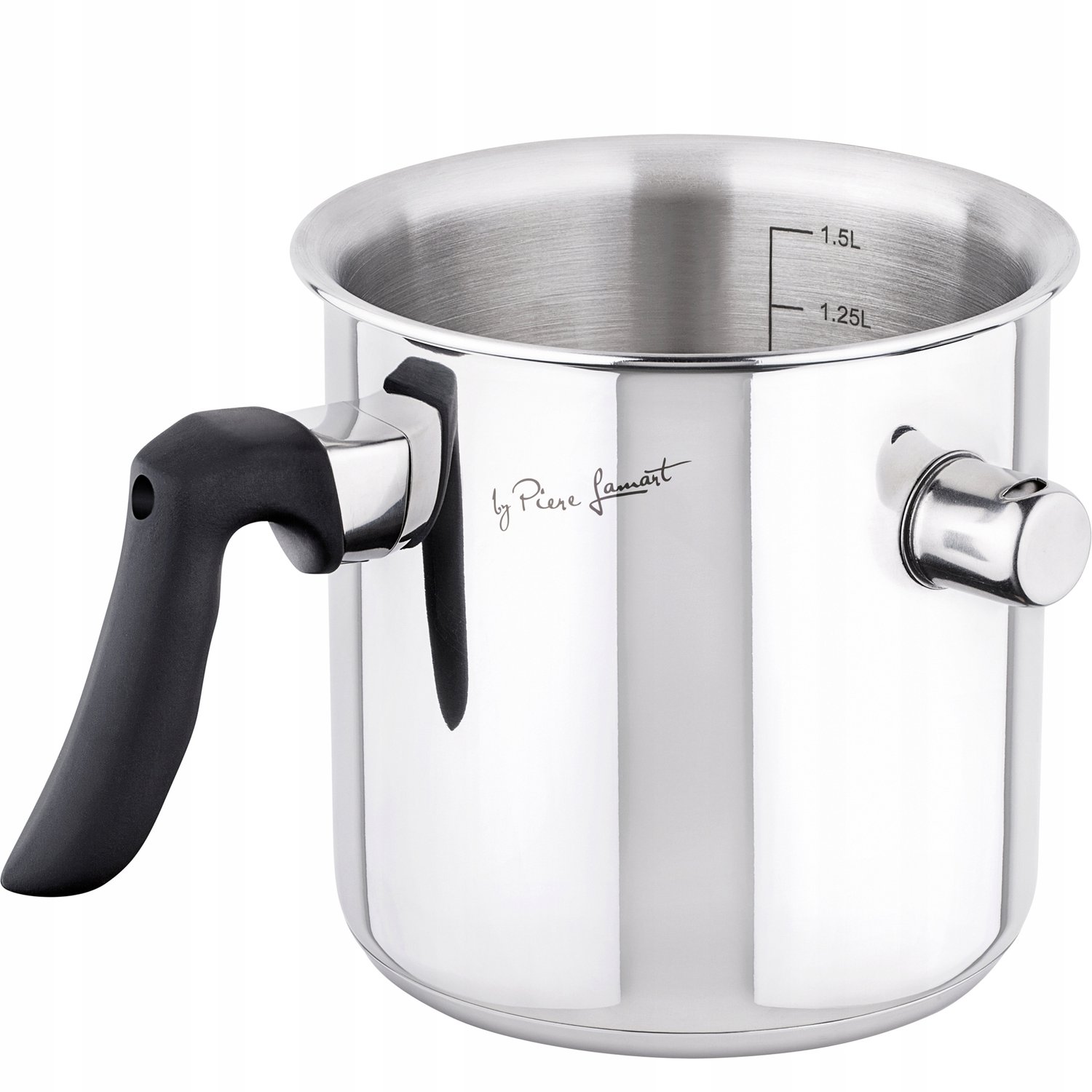 Lamart Melkpan LT1068 RVS 1.5L met Dubbele Wand en Fluitje