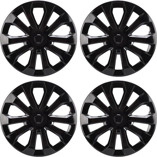lyrlody Wielnaven 16 Inch ABS Universeel R16 Set van 4 Stuks (BLACK) — afbeelding 3