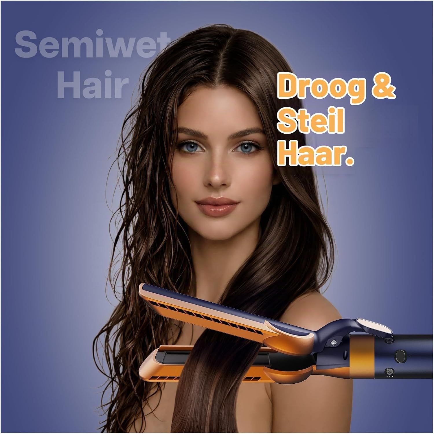 Haarstijl Accessoire voor Dyson Airwrap – Haar Straightener met Luchtstroom – Geschikt voor HS01, HS05 & HS08 – Droog en Verzorg je Haar Tegelijkertijd – Vermindert Hittebeschadiging en Pluis – (Blauw)