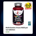 Lucovitaal Multi+ Compleet Vrouw multivitamine pot met 2+3 GRATIS sticker.