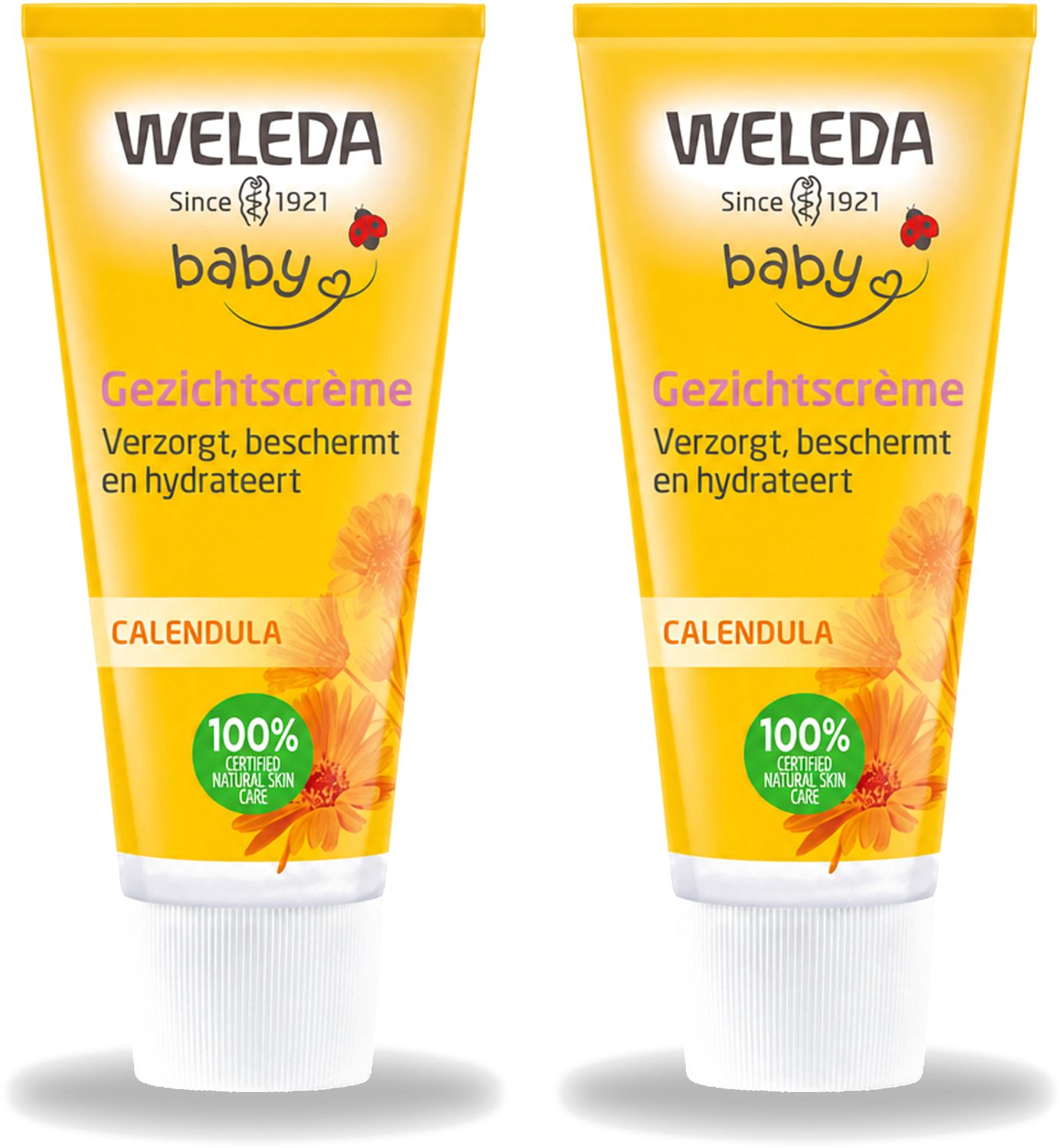 2 x WELEDA - Gezichtscrème - Baby & Kind Calendula - 50 ml - Voordeelverpakking - 2 stuks