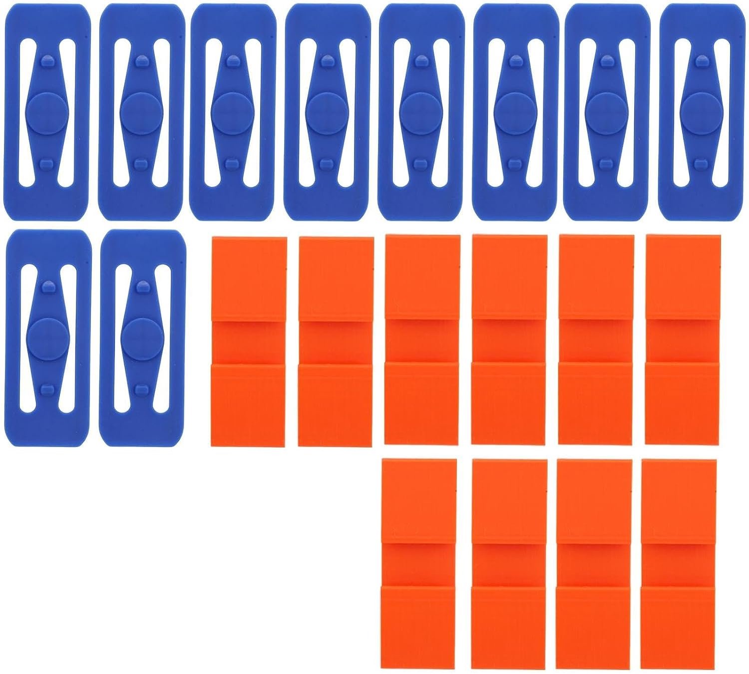 20St Baanconnectoren voor Hot Wheels BHT77 (Blauw, Oranje)