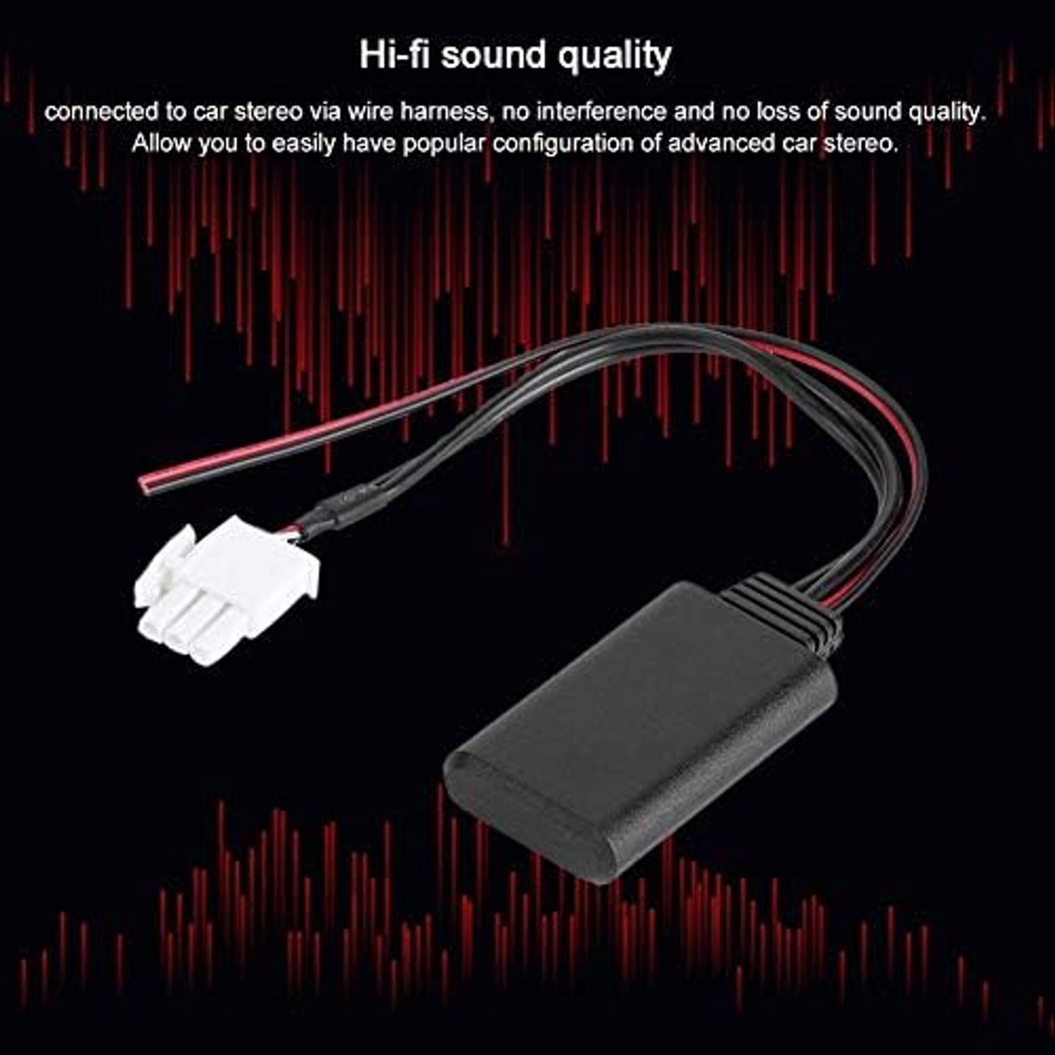 3-pins AUX-CD Kabel Adapter o Draadloze Bluetooth Adapter Stereo Muziekwisselaar Connector Geschikt voor Vervanging voor GL1800 Goldwing naar Cable Goldwing 1800