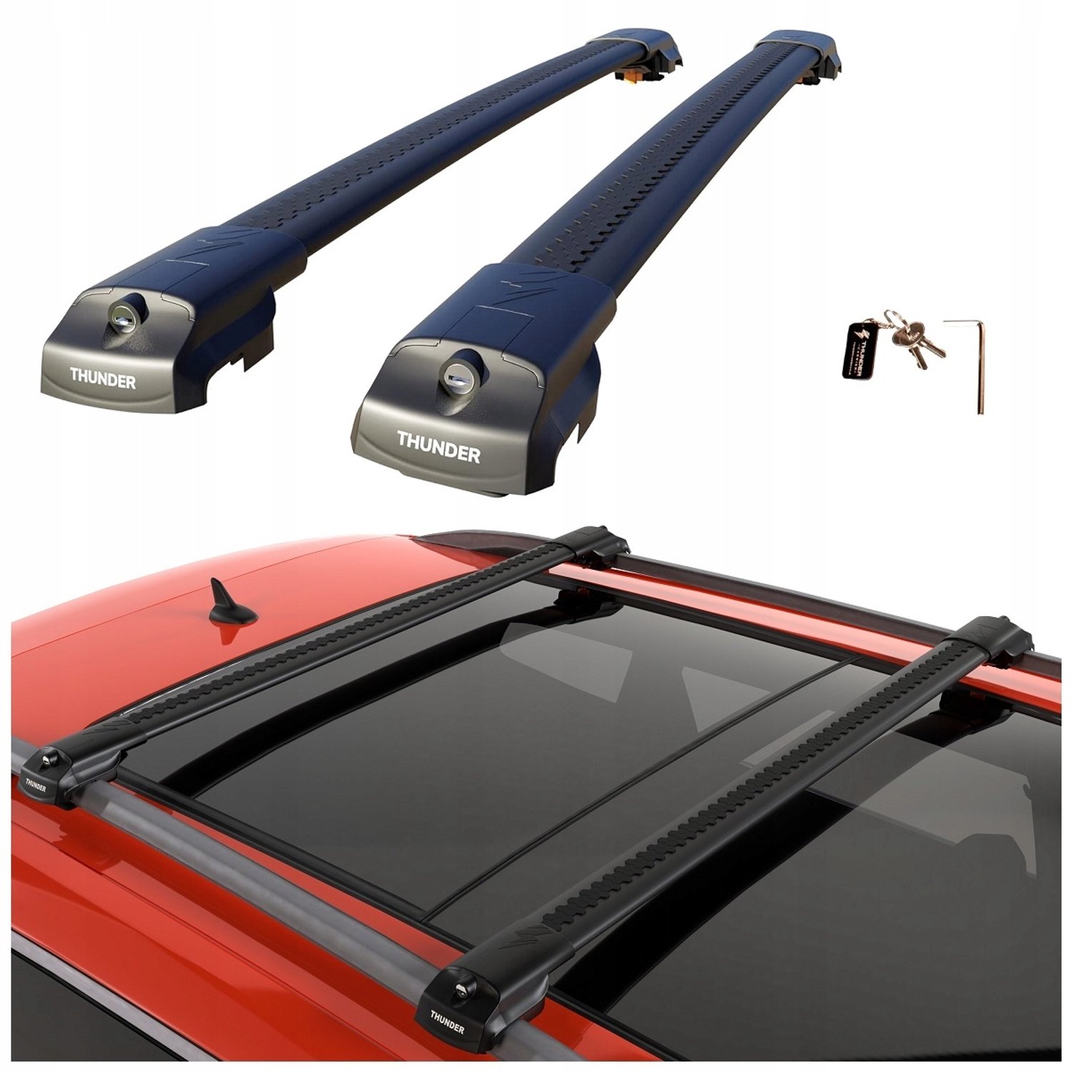 Thunder TRX1 Dakdragers voor Volvo XC90 (2015-) - Aluminium