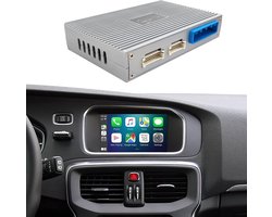 EZoneTronics Wireless CarPlay & Android Auto Retrofit Kit Decoder Box voor Volvo V40 V60 S60 XC60 V70 XC70 S80 2010-2015 voor OEM 7'' scherm Plug & Play Upgrade Carplay Adapter met SWC WLAN BT Siri