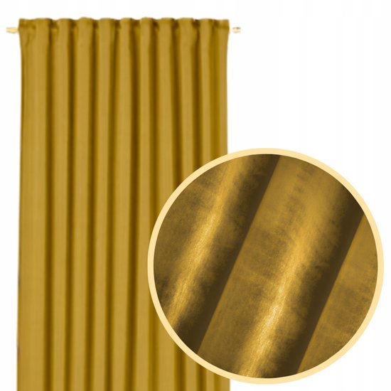 Gordijn Velvet 140x250cm Goud - Luxe en Verduisterend