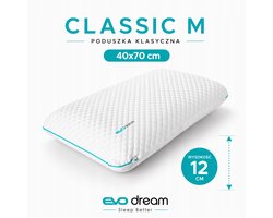 EvoDream Classic M Orthopedische Kussen 12cm 40x70 - Zij- & Rugslapers