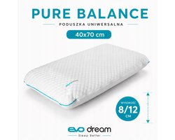 EvoDream Pure Balance Kussen 8/12 cm - Ergonomisch Slaapkussen