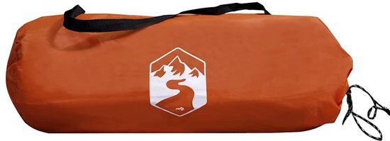 vidaXL - Tunneltent - 3-persoons - waterdicht - oranje van Vidaxl — afbeelding 2