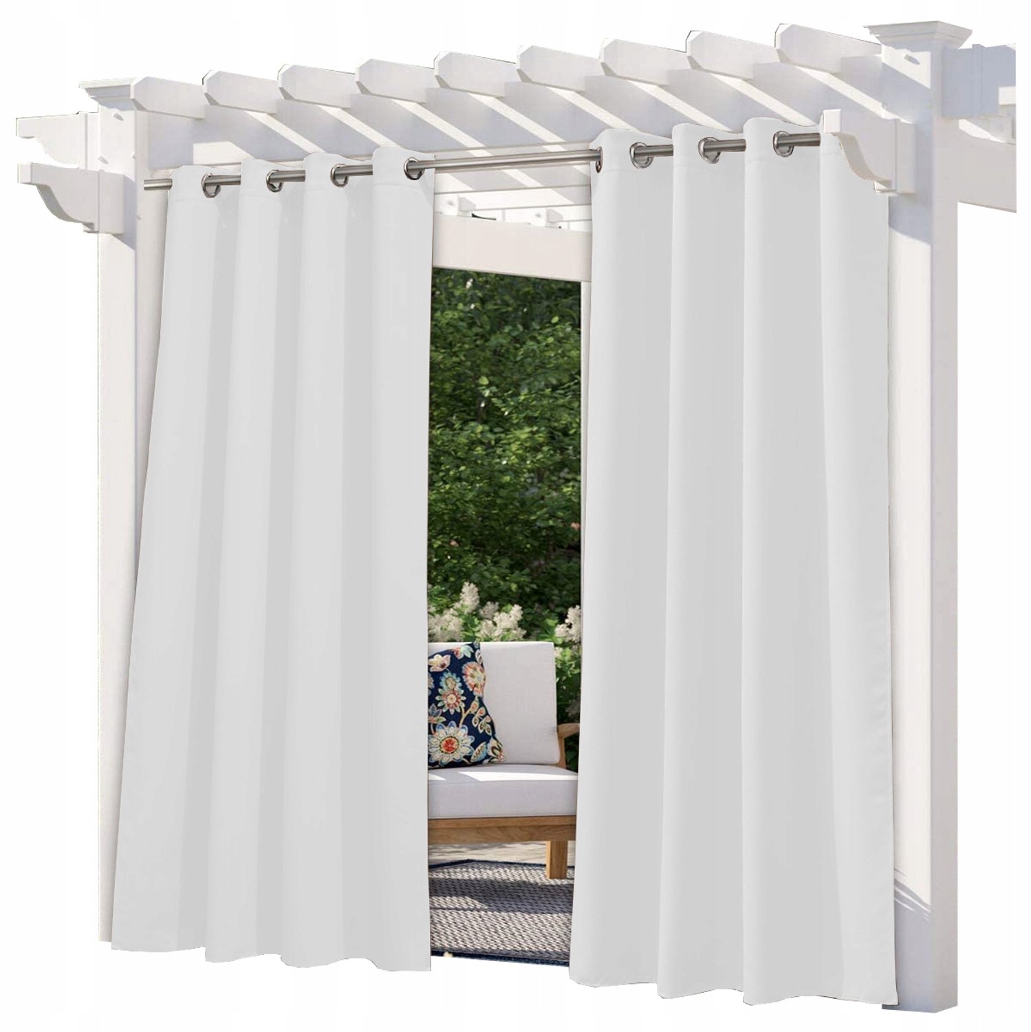 Waterdichte Tuindoek voor Terras/Paviljoen - 155x250cm Wit