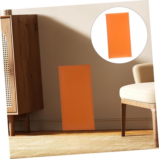 Peel and Stick Wandpaneel Voor Jongen Meisje Anti-collision Wandbekleding Met Gevoerde Hoofdbord Veiligheidsbescherming Voor Kinderkamer Speelkamer Kleuterklas Oranje — afbeelding 4