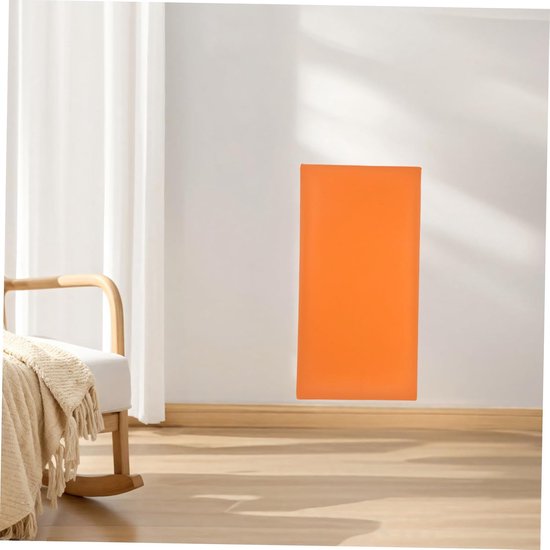 Peel and Stick Wandpaneel Voor Jongen Meisje Anti-collision Wandbekleding Met Gevoerde Hoofdbord Veiligheidsbescherming Voor Kinderkamer Speelkamer Kleuterklas Oranje — afbeelding 5