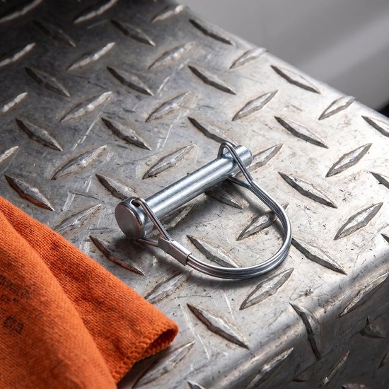 25 Stuks Veiligheidsspeld Zware Draadvergrendeling Pinnen met Halve Cirkelvorm voor Aanhangers Tuintractoren Ladingkoppelingen Duurzame Shaft Locking Pins — afbeelding 3