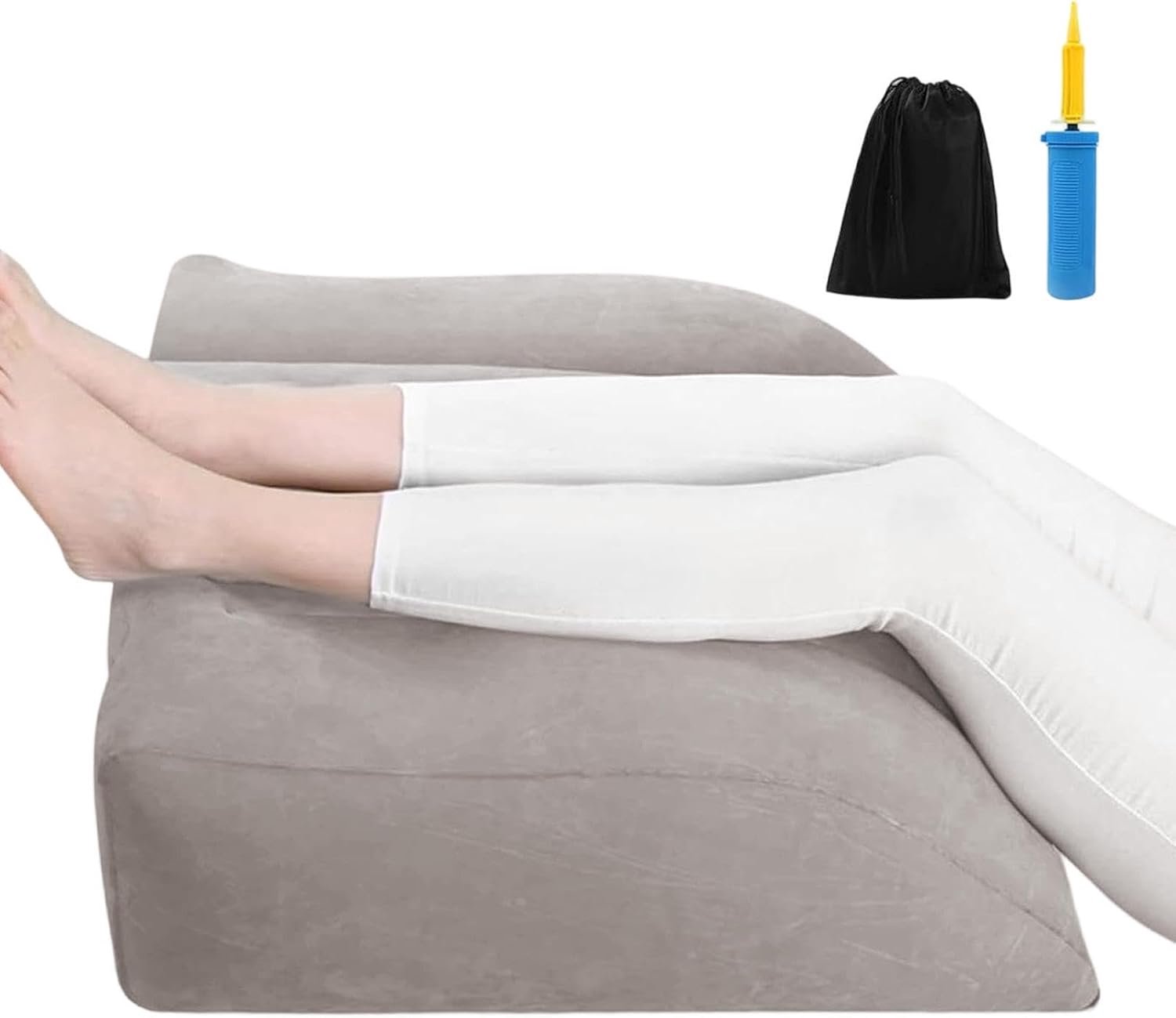 Beenverhogingskussen, antislip, opblaasbare voetsteun