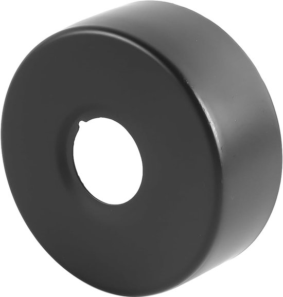 2 stuks rozet douchekranen, 3/4 inch roestvrij staal, zwarte rozet buisafdekking voor douchekranen, kranen, radiatoren (80 x 30 mm) — afbeelding 5