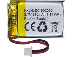 3.7V 310mah 502030 Batterij voor VXI BlueParrott B250-XT Bluetooth Headset Batterij Vervanging dashcam Nextbase Dash cam 402G 412GW 512G Cobra 840 Sleutelhanger cam 808 Kleine Camera C3,C11 16
