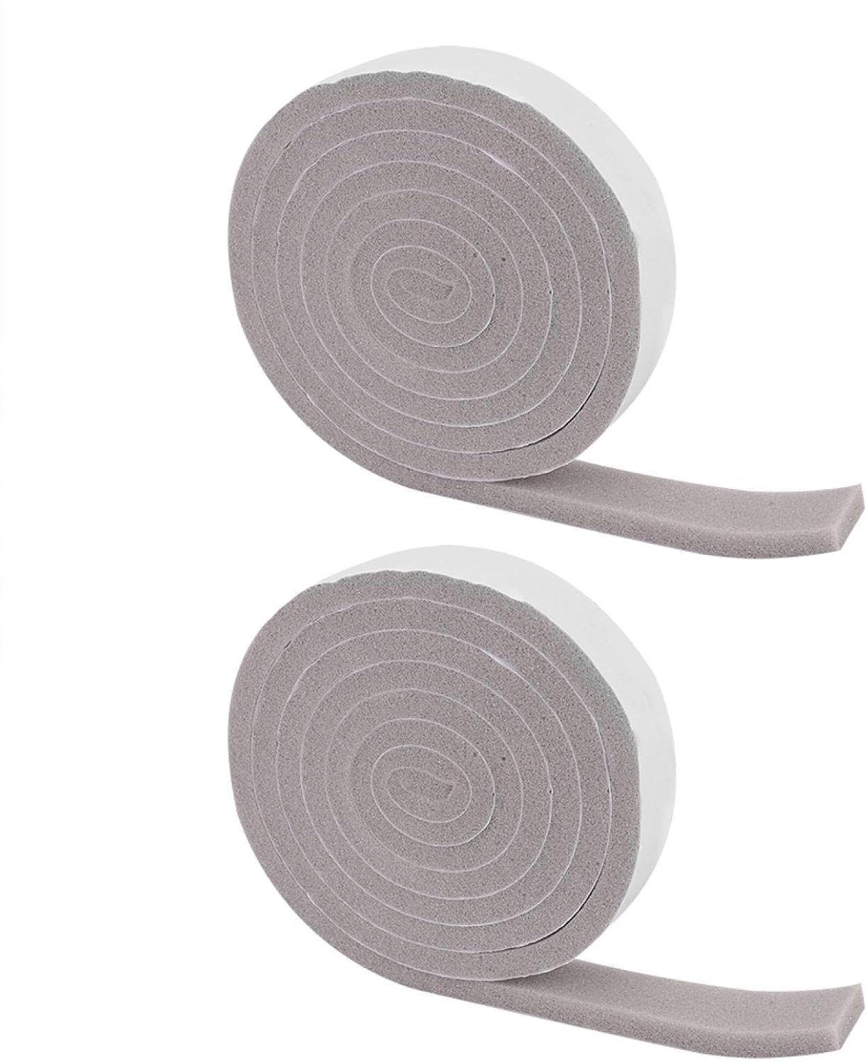 Dikke Zelfklevende Schuim Tape voor Deuren en Ramen, 3cm Breed x 1cm Dik, Isolatie en Weerbestendige Strip (2 Rollen van 2m Lang, Wit)