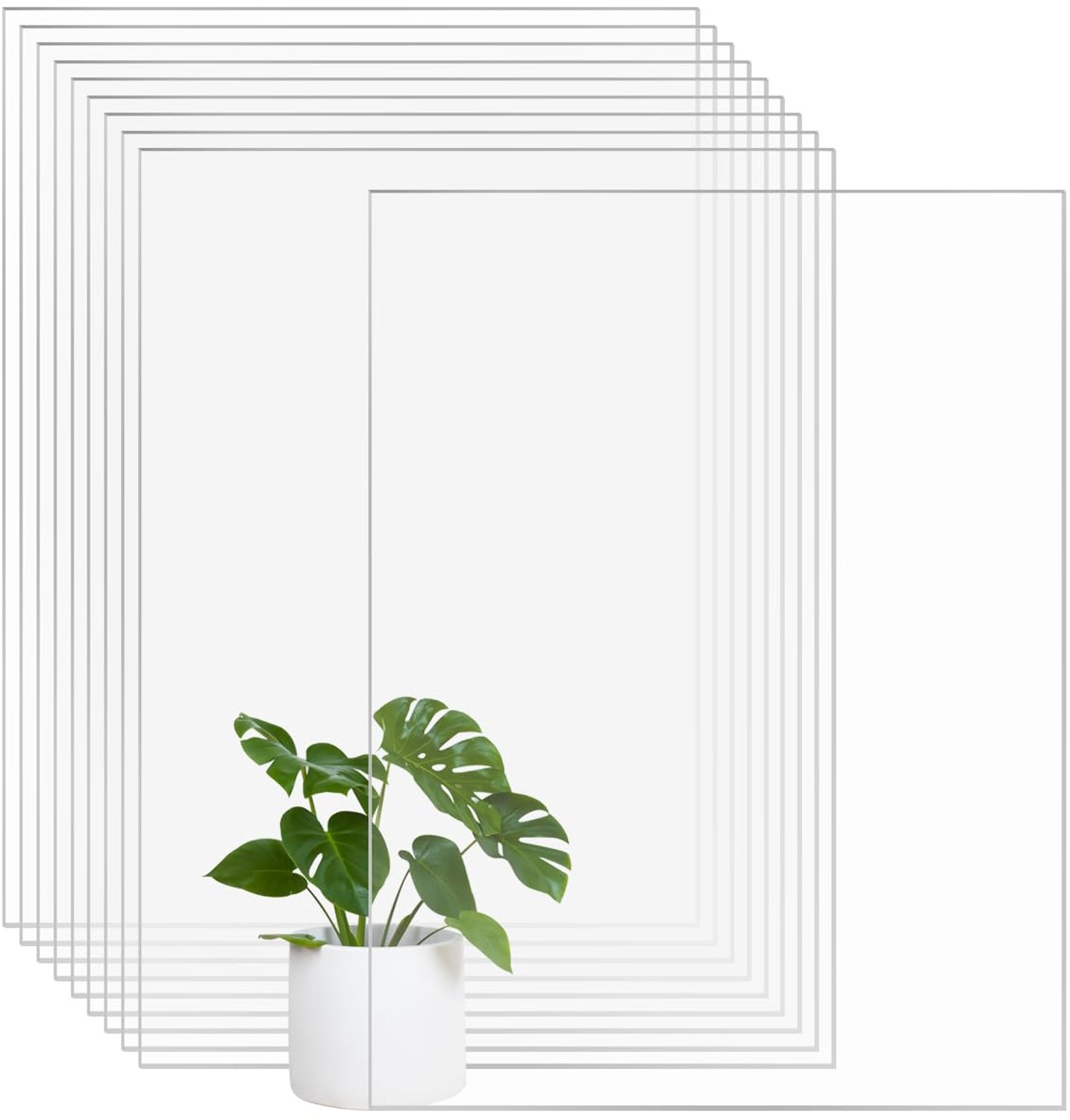 Transparante acrylplaten 20 x 15 cm - 1 mm plexiglas - vervang glas tentoonstellingsframe - Homevero