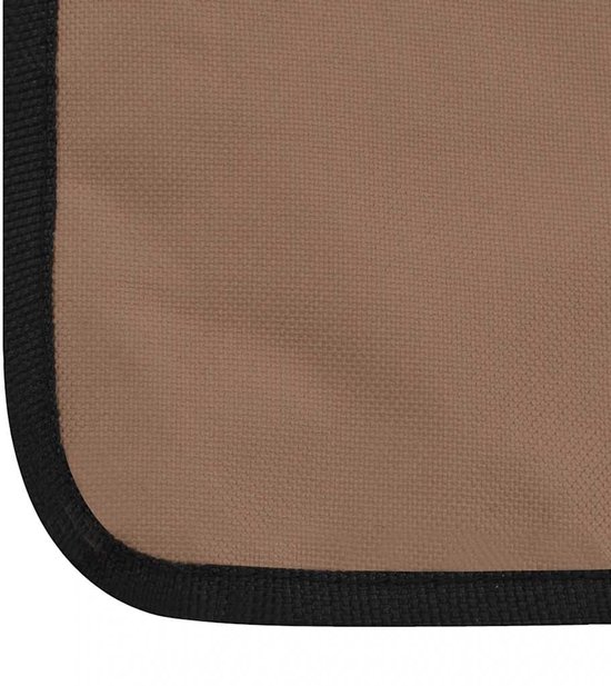 vidaXL - Strandmatten - inklapbaar - 2 - st - staal - en - stof - bruin van Vidaxl — afbeelding 3