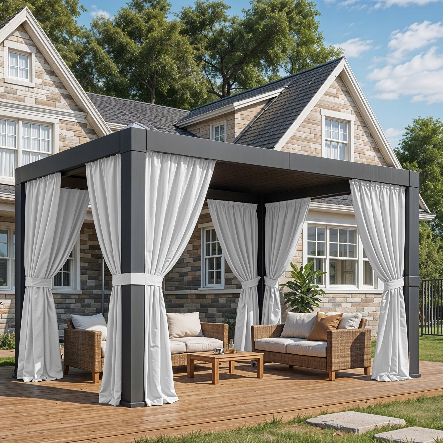 Waterdicht Tuindoek voor Terras, Balkon, Pergola - 155x180cm