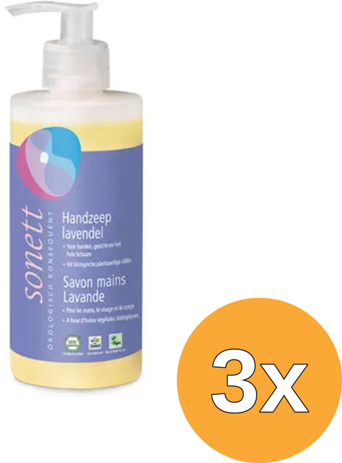 3x Sonett Handzeep lavendel vloeibaar (300 ml)