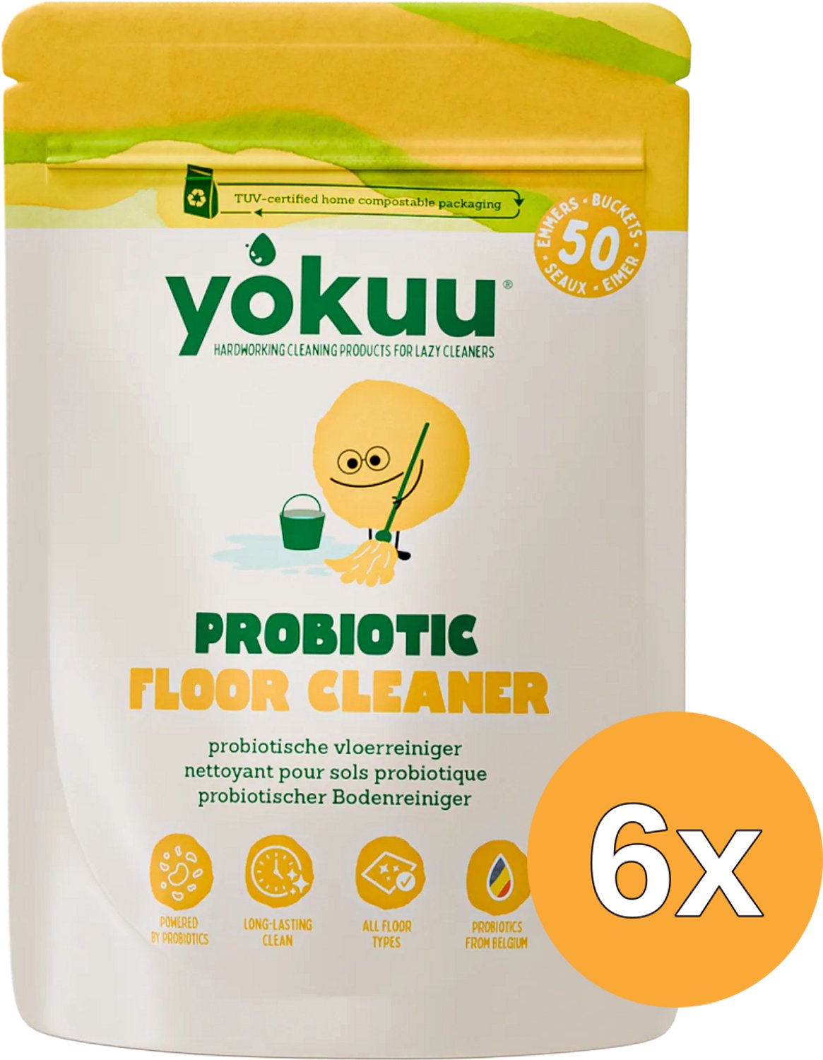 6x Yokuu Vloerreiniger Poeder (200 gr)