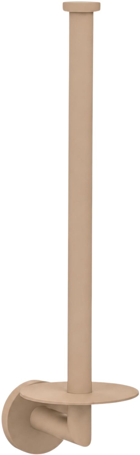 Reserverolhouder Beige - voor 2 rollen - Reserve Rolhouder - Hangend - RVS - Mat beige