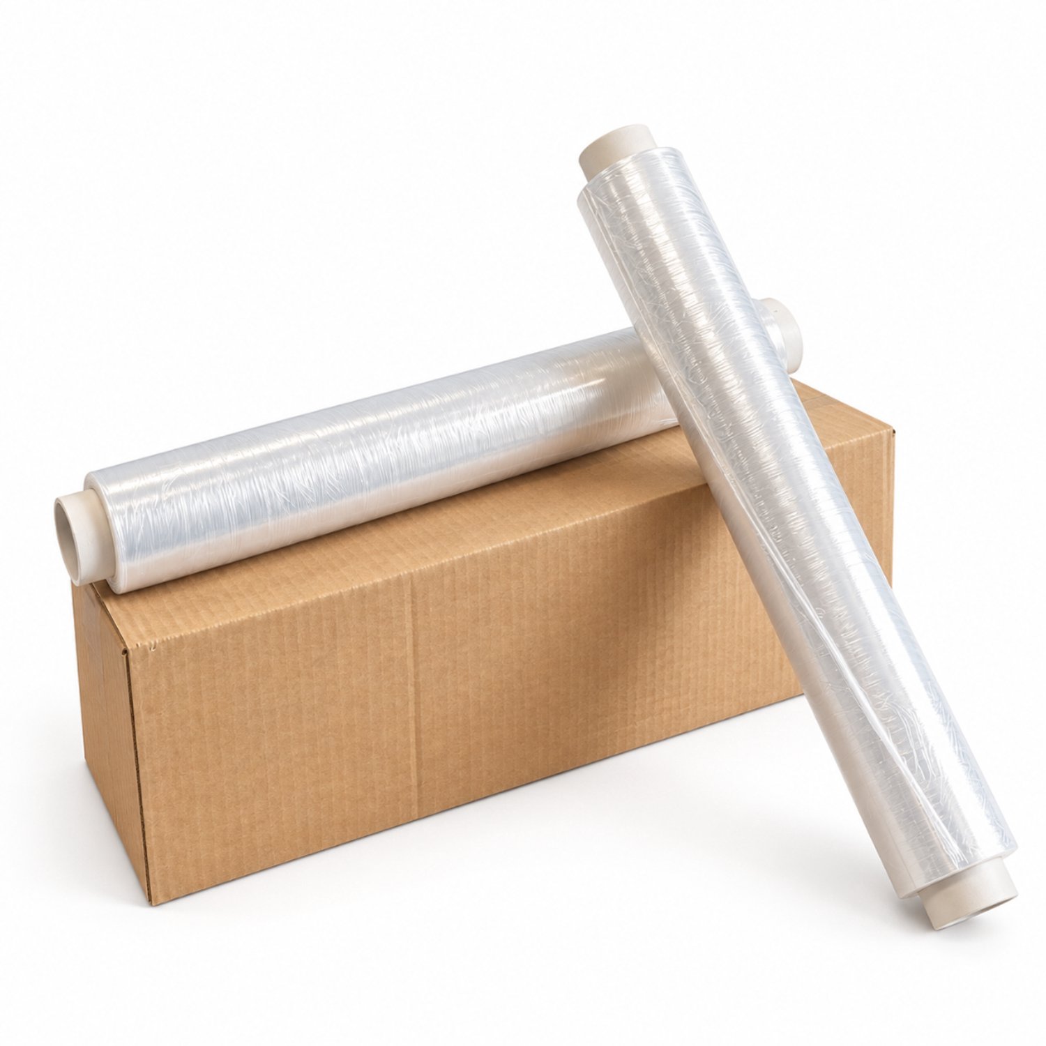 HL - Huishoudfolie - 44 cm x 200 Meter – Doos met 4 Rollen – Transparante Vershoudfolie – PE Keukenfolie – 8 Micron