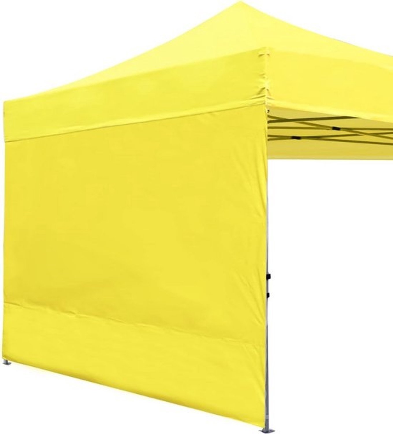 Zijwand - partytent - 304x304 cm - UV-bescherming - privacy - geel