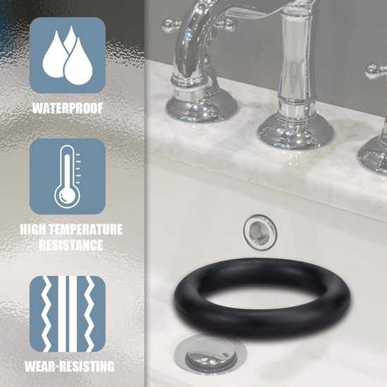100 stuks O-ringen nitril rubber, 16 * 3.1 mm afdichten O-ringen voor wasmachine, kraan en sanitair in keuken badkamer — afbeelding 4