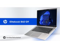HP EliteBook 840 G9 - Certified Refurbished - 14" WUXGA - Intel Core i5-1245U - 256 GB - 16 GB - Windows 11 Pro