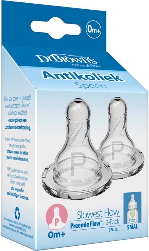 Dr. Brown's Options+ Flesspeen - Prematuur - Smalle halsfles - 2 stuks van Dr. Brown's — afbeelding 5