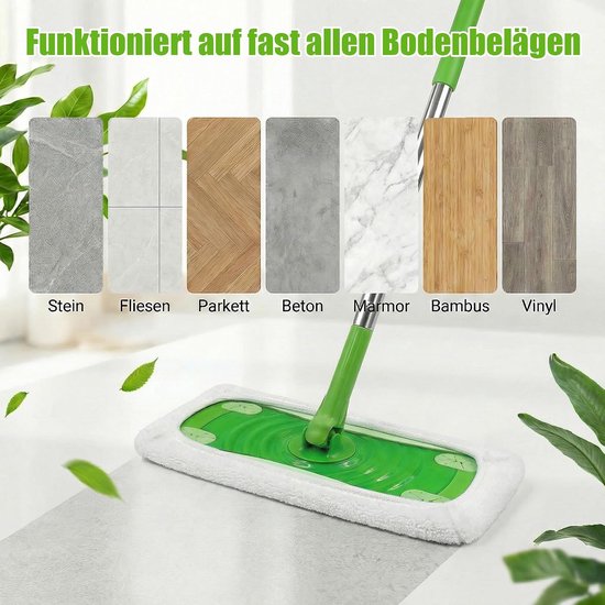 10 Stuks Vervangende Wisserhoezen voor Swiffer Vloerwissers, Herbruikbare Microvezel Vloerdoeken, Nat en Droog Universele Reinigingsdoeken voor Houten Vloeren, Harde Vloeren en Tegels — afbeelding 4