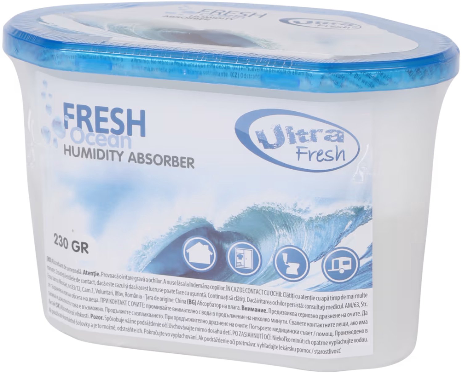 Ultra Fresh vochtvanger 230 gram - Ocean – blauw
