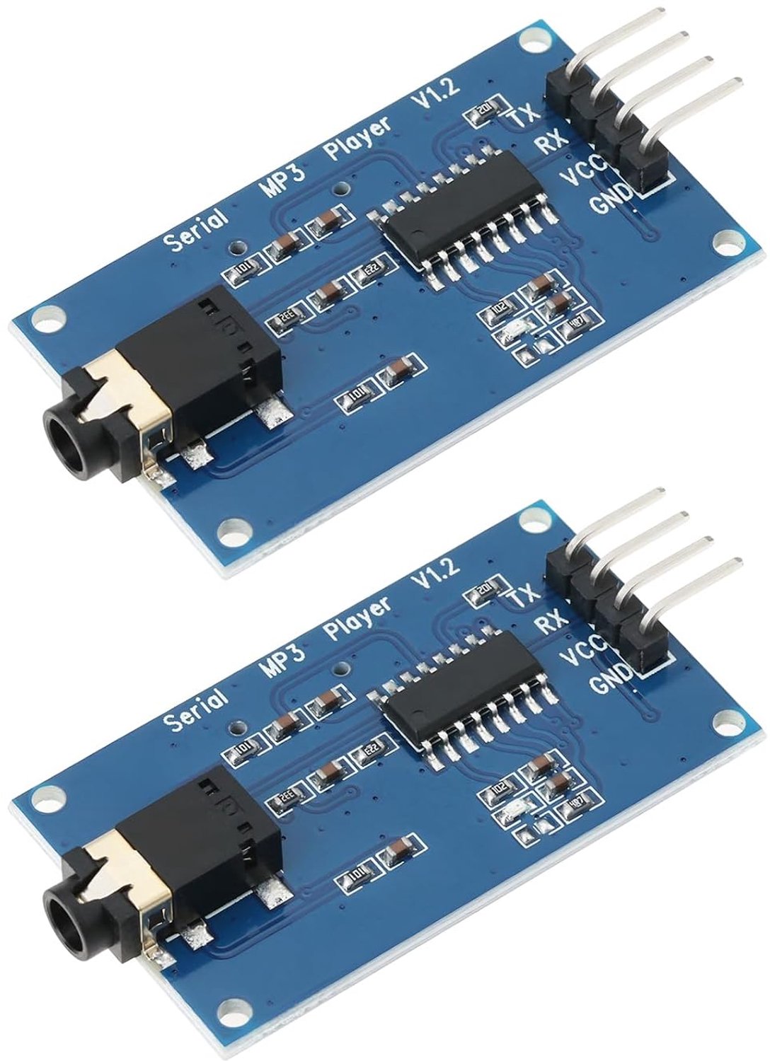 2Pcs DC 3.2-5.2V YX5300 UART TTL Serial Module MP3 Music Player Module Compatible with Ard-uino ARM AVR - ShopVlot