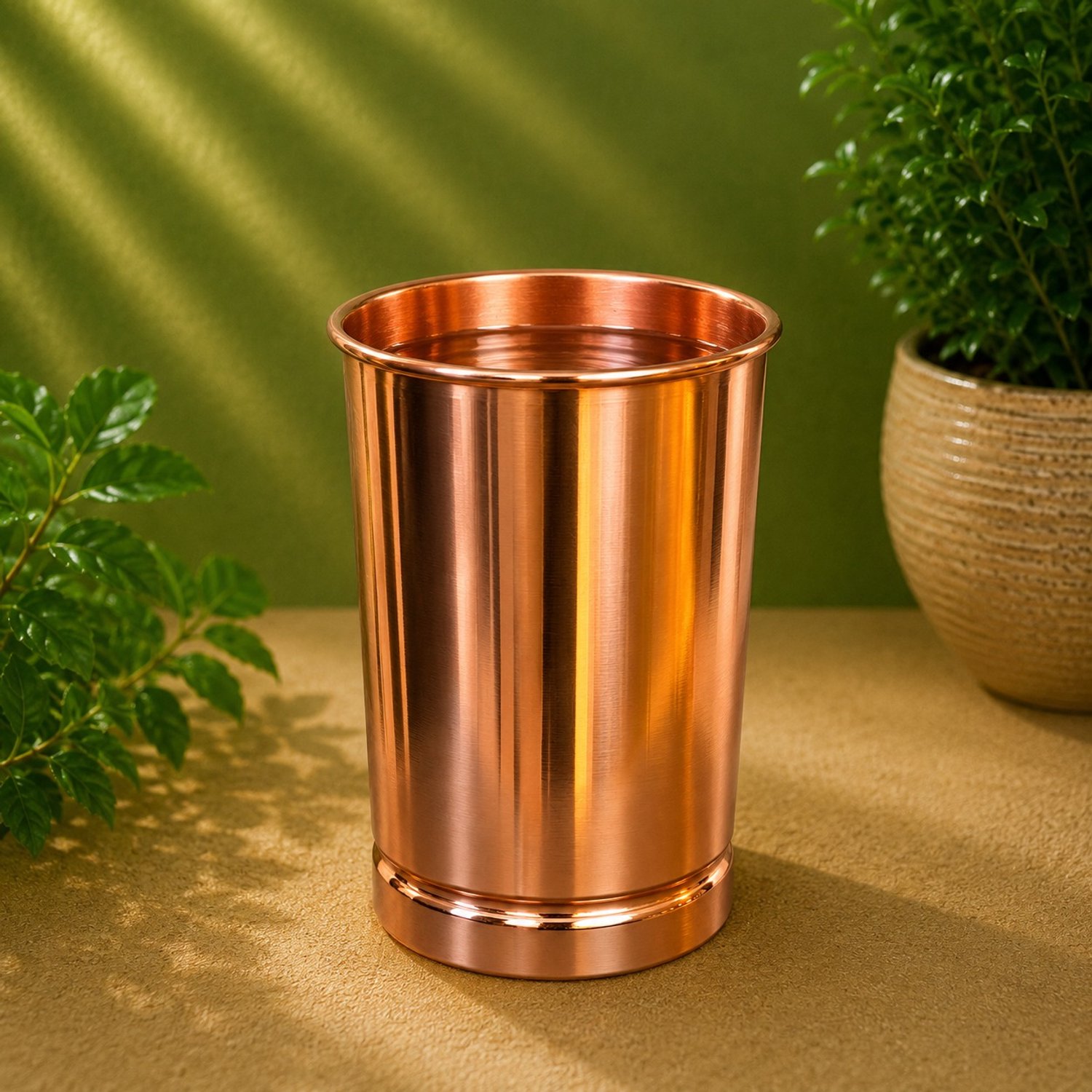 Puur koperen beker - glad – 380 ml/120 g (zware uitvoering)