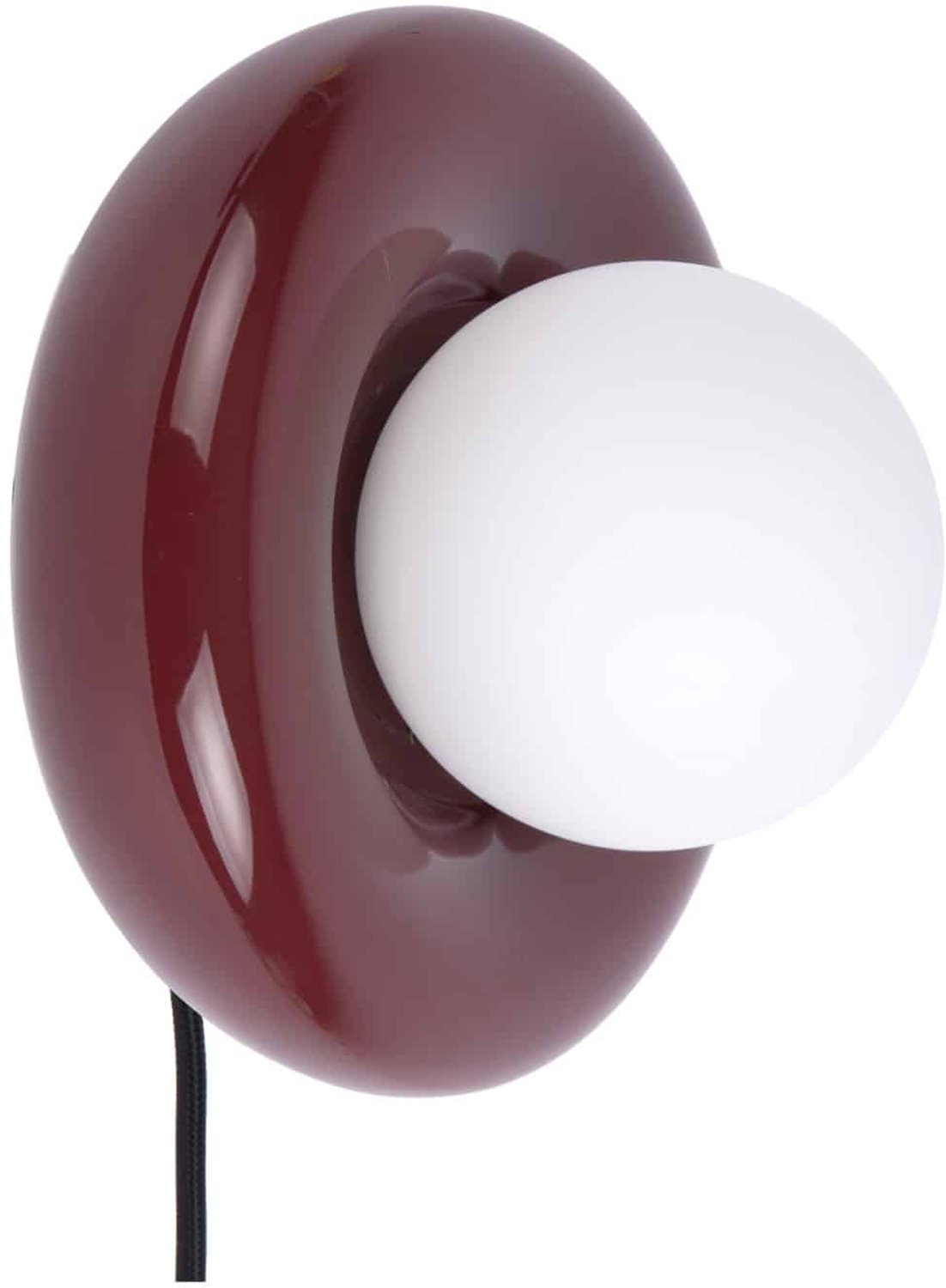 Leitmotiv Wandlamp Catania Ring - Bordeauxrood - 17x19x19cm - Binnen Scandinavisch