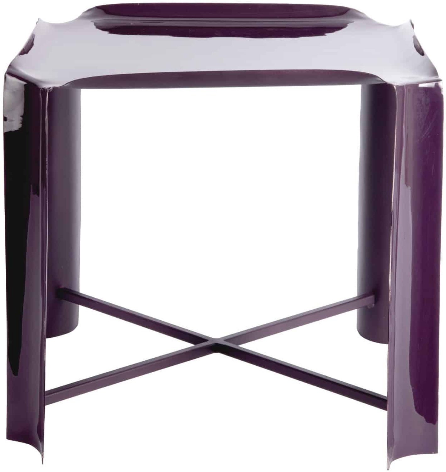 Leitmotiv Bijzettafel Cadiz - Donkerpaars - 41x41x41cm - Scandinavisch