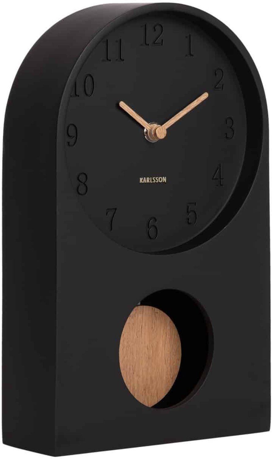 Karlsson Tafelklok Paris Arch - Zwart - 4.8x14.5x24.1cm - Scandinavisch