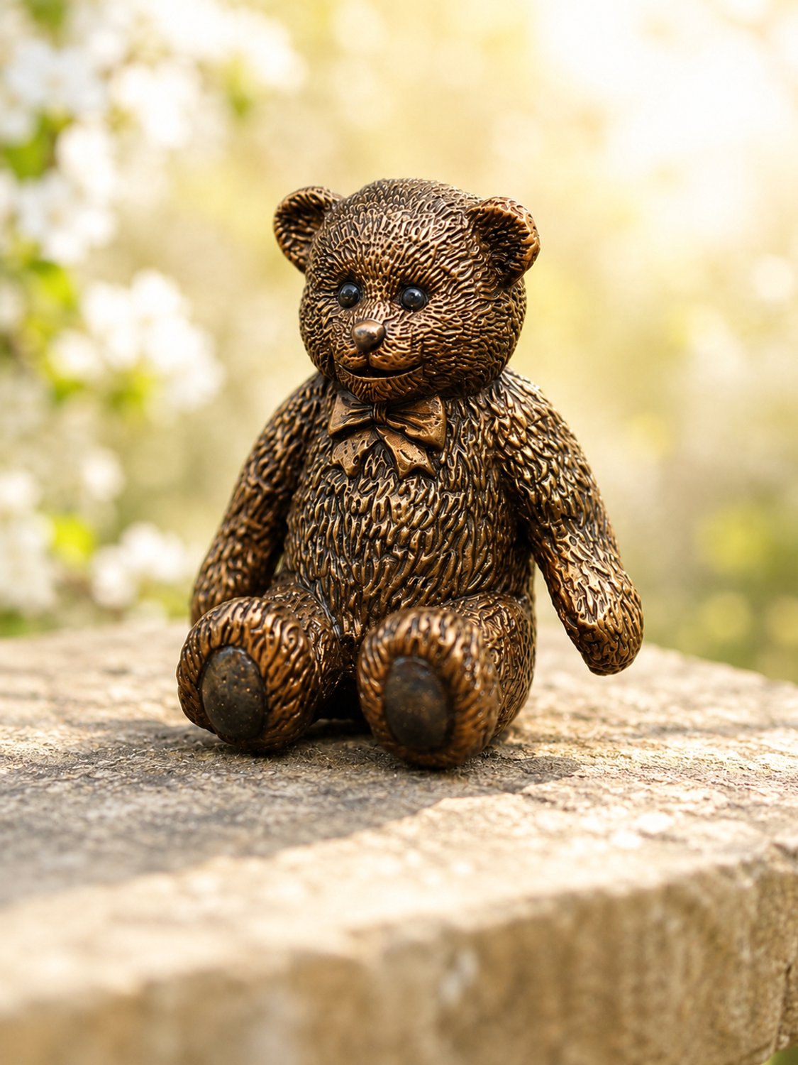 Bronzen Beeld: Kleine teddy beer