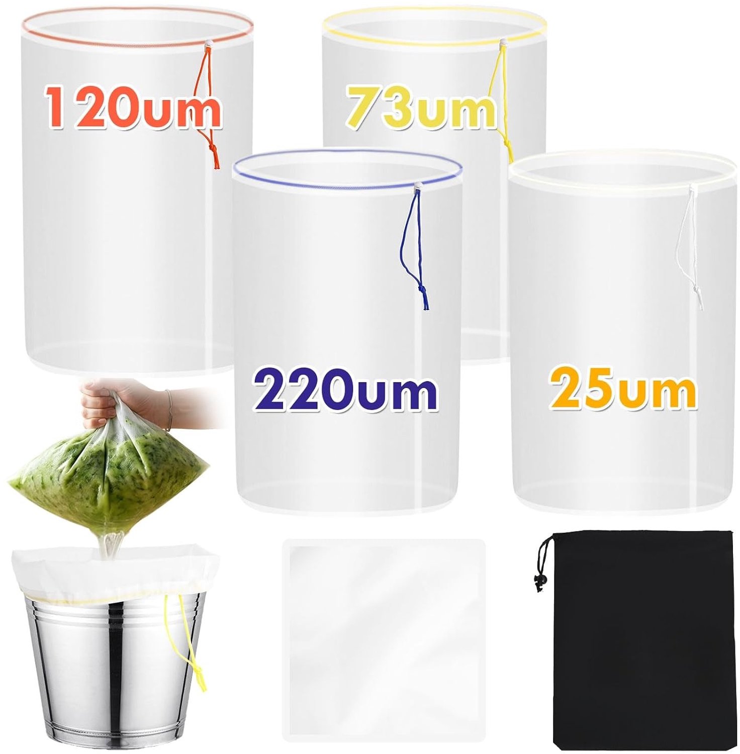 Lichte en duurzame mesh bubble bag van 20L voor efficiënt vervoer en opslag van goederen