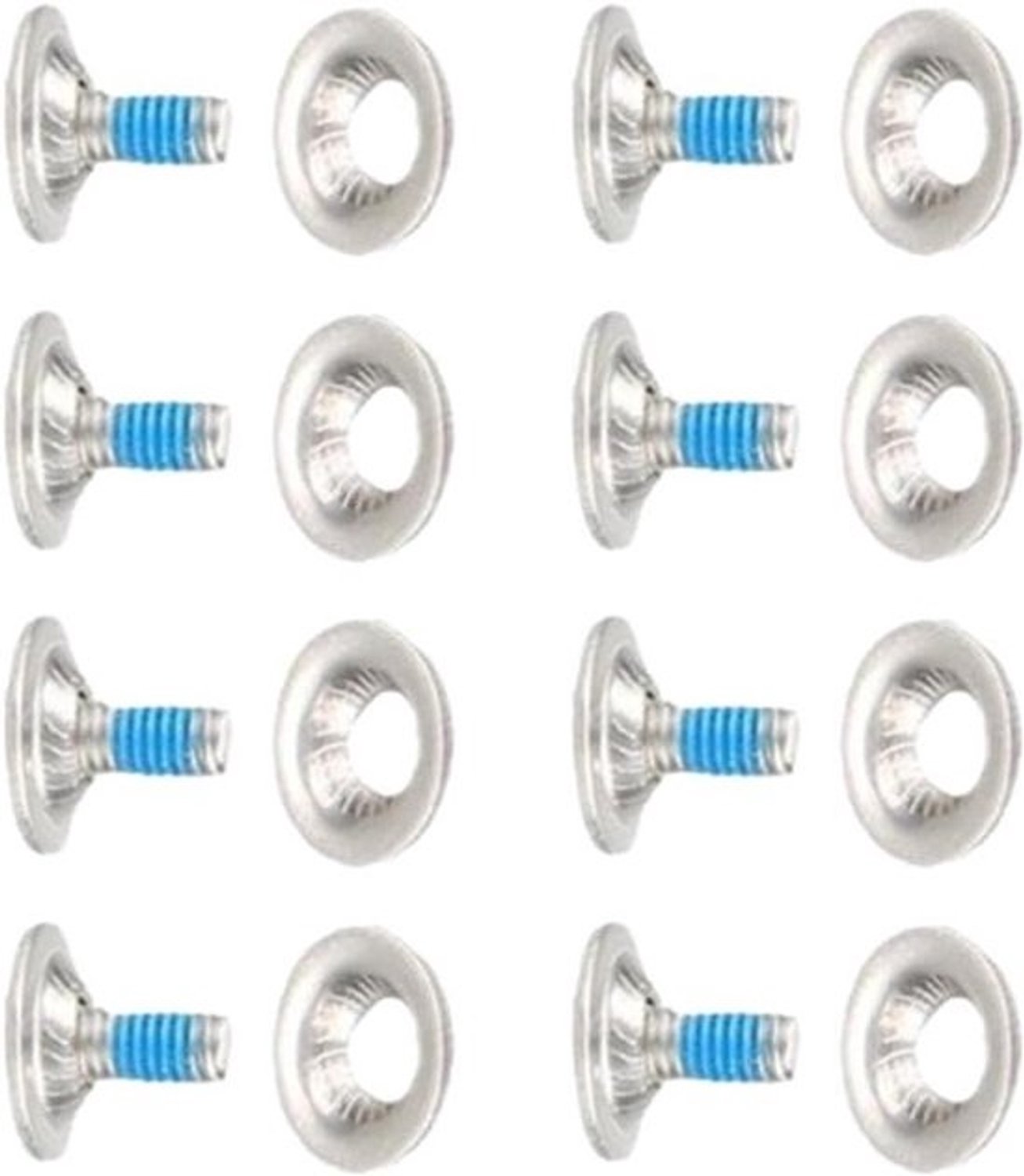 Bevestigingsschroeven - Bindingsschroeven - Sportuitrusting reparatie - Roestvrij staal - M6 x 17 mm - Zilver