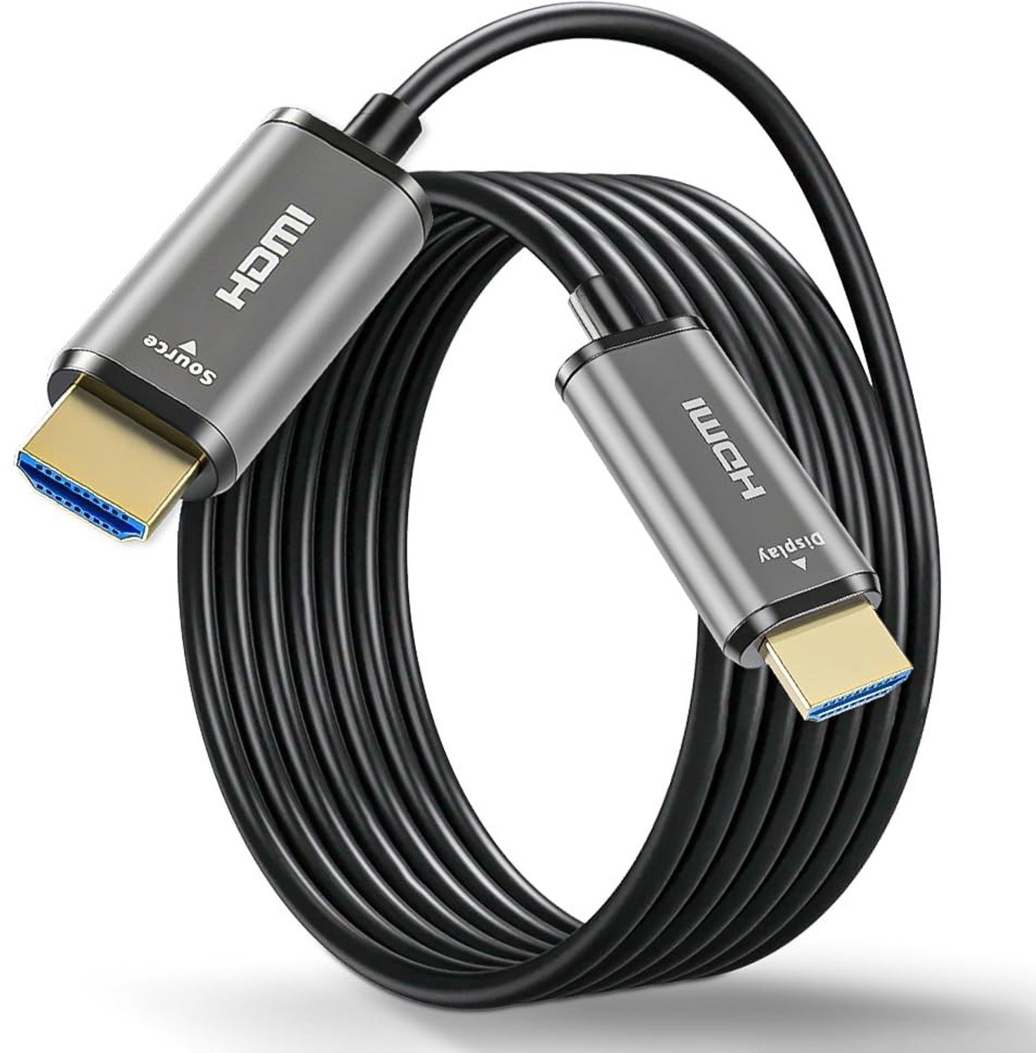 8K HDMI Fiber Optic Kabel 10M, HDMI 2.1 48Gbps Ultra HD High Speed, Geschikt voor PS5, HDTV, Projector en Laptop, Ondersteunt 8K@60Hz en 4K@240Hz/144Hz