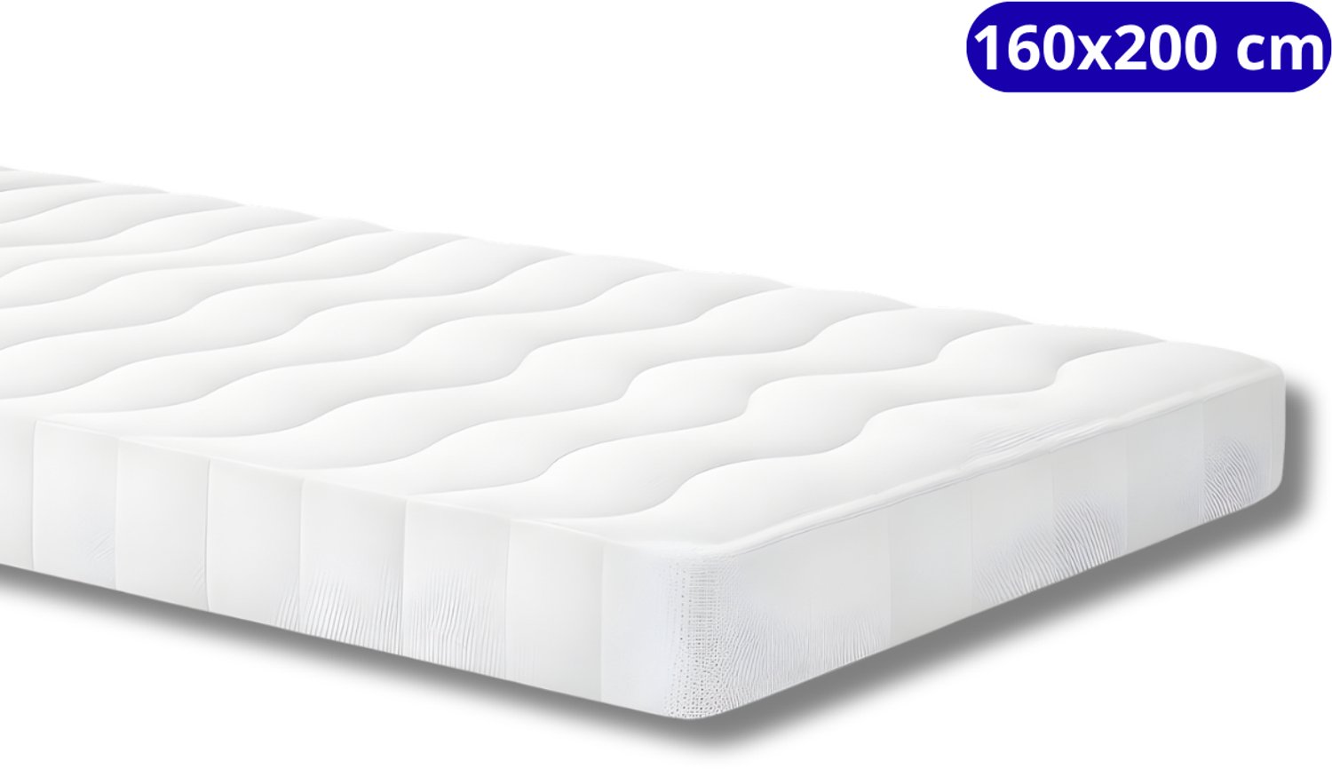 Maan matras ®- Matras 160x200 - Hr koudschuim - 20cm dik - Afneembare tijk wasbaar Wit