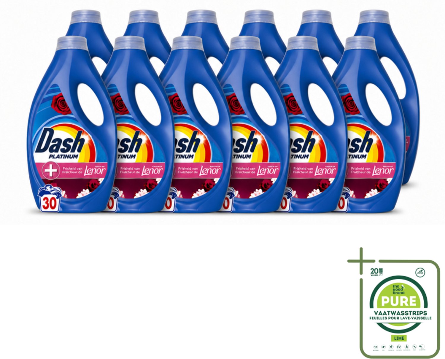 12 x Dash – Wasmiddel – Jasmin & Rose de Mai – 1350 ml - Grootverpakking - Vaatwasstrips - Wasmiddel - Katoen - Frisheid - Vlekverwijdering - Reiniging