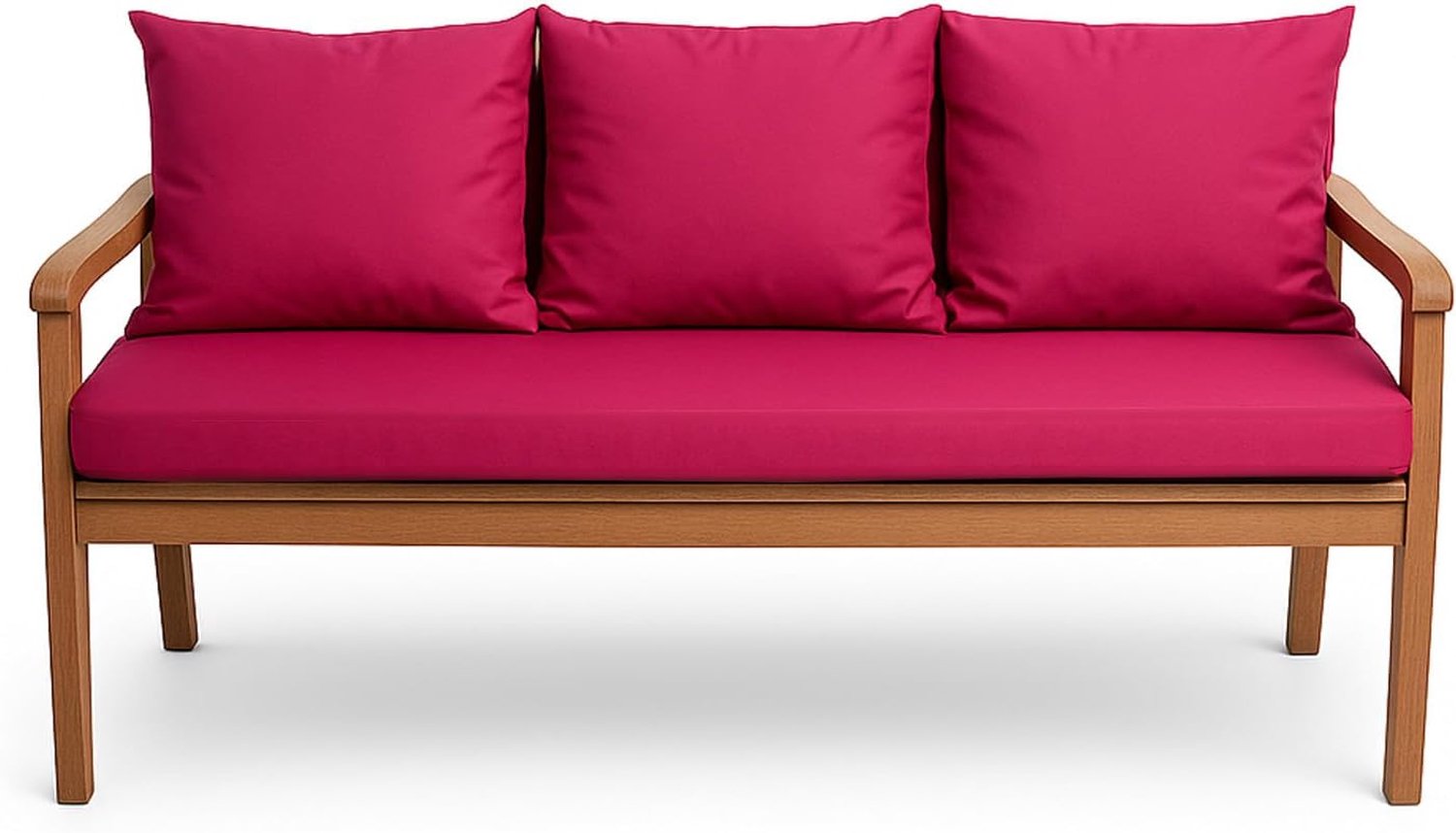 Bankkussen voor tuinbank - Polsterkussen voor & Hollywoodschommel - Tuinschommelkussen - Hollywoodschommelkussen - Bankkussen Outdoor (150 x 50 x 50 cm, Roze)
